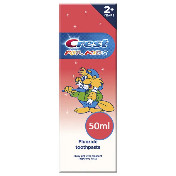 Crest Fluoride Raspberry Taste Toothpaste For Kids 50Ml