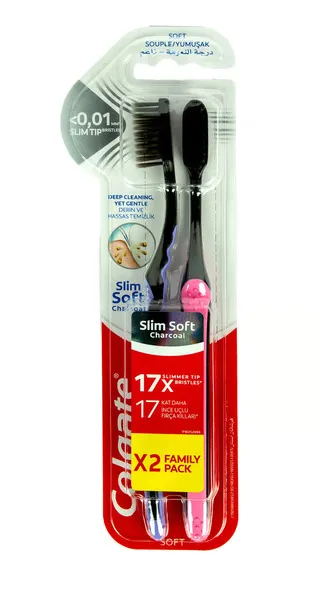 Colgate Slim Soft Charcoal Soft Toothbrush