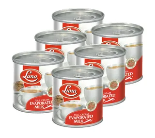 Luna Full Cream Evaporated Milk 6X170G