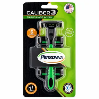 Personna Caliber3 Razor With Blades 6's