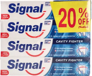 Signal Cavity Fighter Toothpaste 4x120ml