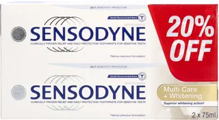 Sensodyne Multi Care + Whitening Toothpastes 2X75Ml