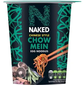 Naked Chinese Style Chow Mein Flavored Egg Noodles 78G