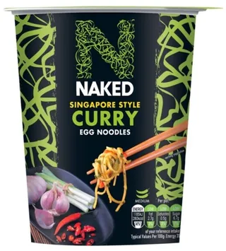 Naked Singapore Style Curry Flavored Egg Noodles 78G