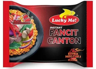 Lucky Me! Extra Hot Chili Flavored Pancit Canton Instant Noodles 60G