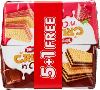 Tiffany Crunch 'N' Cream Assorted Wafers 6X76G