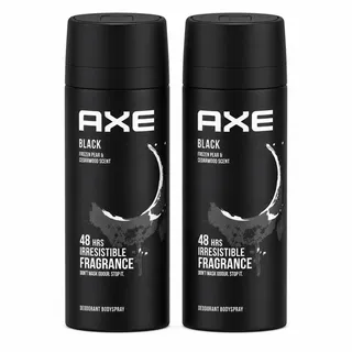 Axe Black 48Hours Irresistible Fragrance Deodorant Body Spray 2X150Ml