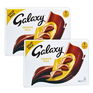 Galaxy Smooth Milk Chocolate Bar 5Pcs 2X36G