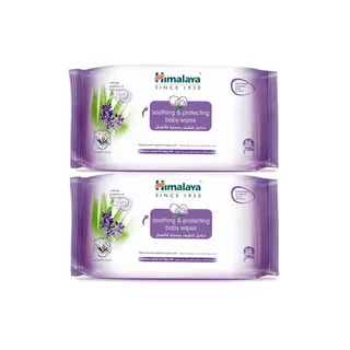 Himalaya Aloe Vera & Lavender Soothing & Protecting Baby Wipes 2X56Pcs