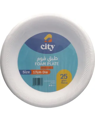 سيتي صحون فلين أبيض 25 صحن