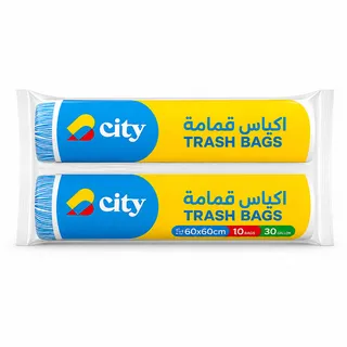 City Trash Bags 30X10 Gallon