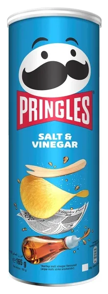 Pringles Salt & Vinegar Potato Crisps 158G