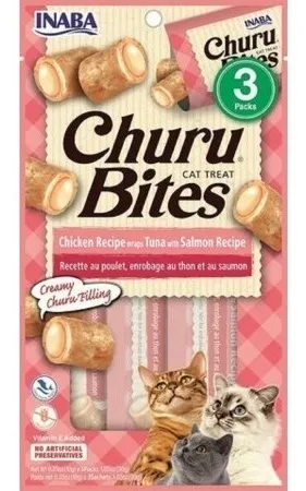 Inaba Churu Bites Chicken Tuna & Salmon Cat Treats 30G