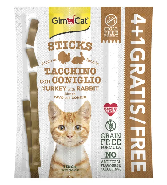 GimCat Turkey & Rabbit Sticks 20G