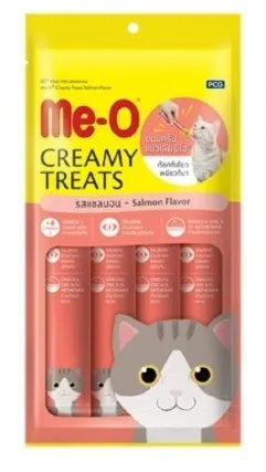 Me-O Salmon Flavored Creamy Kitten Treats 4's