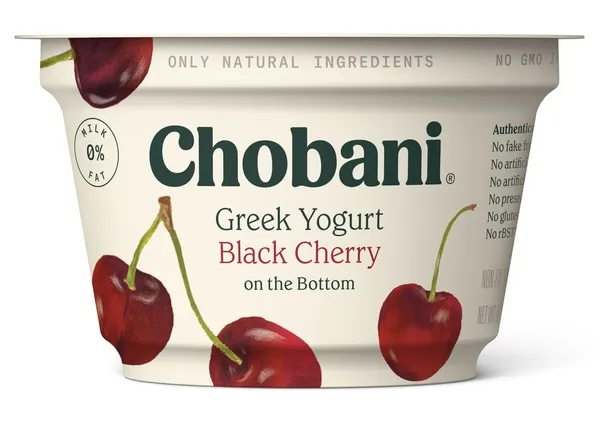 Chobani Black Cherry On The Bottom Non-Fat Greek Yogurt 150G