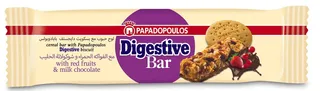 Papadopoulos Red Fruits & Milk Chocolate Digestive Bar 28G