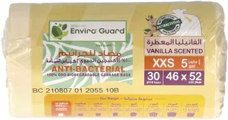Envirocare 100% Biodegradable Vanilla Scented Garbage Bags 46X52Cm 30's