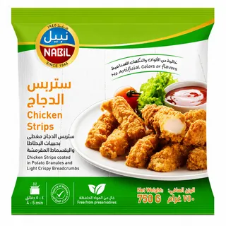 نبيل ستربس الدجاج 750 جم