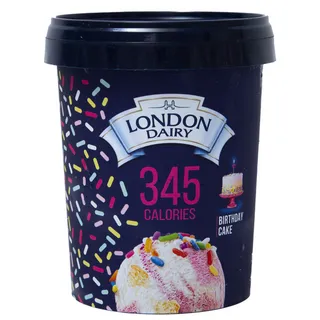 London Dairy Low Calorie Birthday Cake Ice Cream
