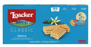 Loacker Vanila Wafers 5X45G