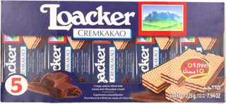 Loacker Cremkako Wafers 5X45G