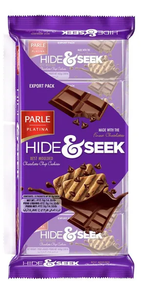 Parle Hide&Seek Chocolate Chip Cookies 5X82.5G