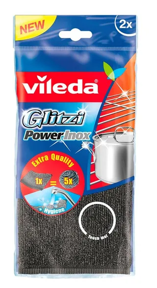 Vileda Glitzi Power Inox Steel Scrub 2's