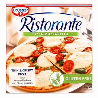 Dr. Oetker Ristorante Thin & Crispy Pizza Mozzarella With Cherry Tomatoes 370G