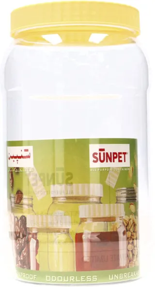 Sunpet Clear Plastic Jar 2000Ml