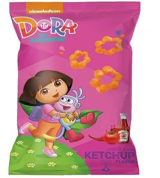 Nickelodeon Dora The Explorer Ketchup Corn Rings 25G