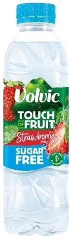 Volvic Touch Of Fruit Sugar Free Strawberry Water 500Ml