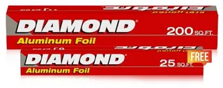 Diamond Aluminium Foil 200Ft+ Gift
