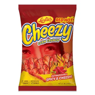 ليزليز شيزي ريد هوت كورن كرانش 70 جم