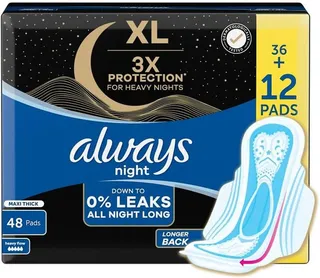Always Dreamzzz Night Sanitary Pads 2X24