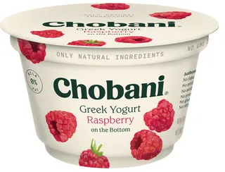 Chobani Raspberry On The Bottom Non-Fat Greek Yogurt 150G
