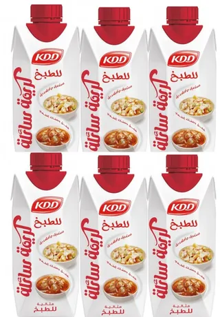 كي دي دي كريمة الطبخ السائلة250X6 مل
