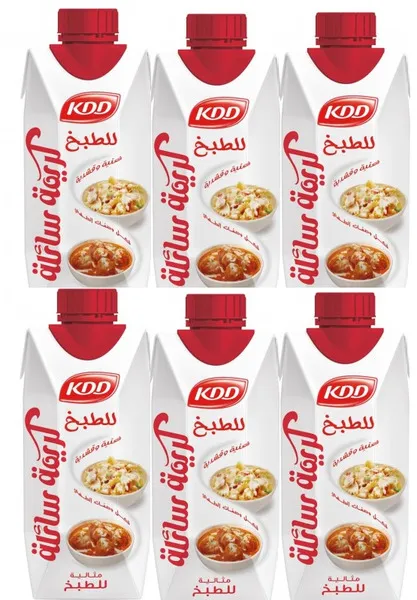 كي دي دي كريمة الطبخ السائلة250X6 مل