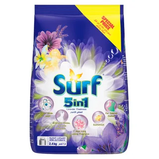 Surf 5in1 Lavender Semi-Automatic Laundry Detergent Powder 2.4Kg