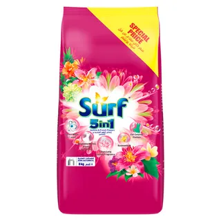 Surf 5in1 Jasmine & French Flowers Semi-Automatic Laundry Detergent Powder 8Kg