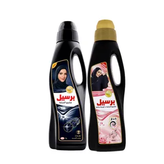 برسيل منعم الأقمشة بلاك روز 900 مل + عطر أسود كلاسيكي 1 لتر
