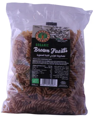 Organic Larder Brown Fusilli Pasta 500G