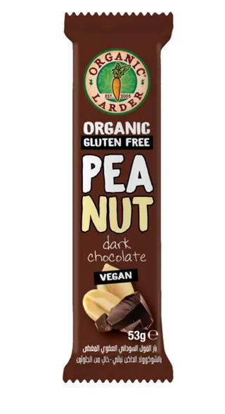 Organic Larder Peanut Dark Chocolate 53G