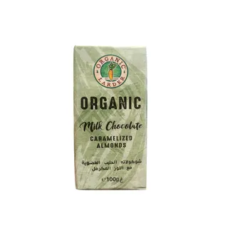 Organic Larder Chocolate Milk Caramelised Almonds 100G