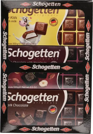 Schogetten Assorted Chocolate Bar 3X100G