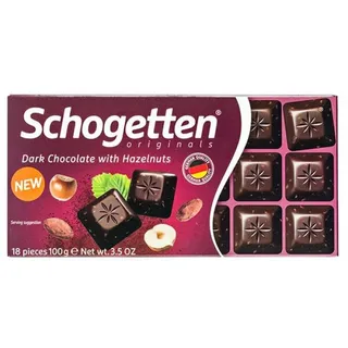 Schogetten Dark Chocolate With Hazelnuts 100G