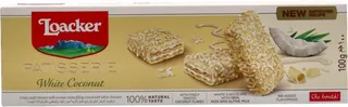 Loacker Pattiserie White Coconut Chocolate Covered Wafers 100G