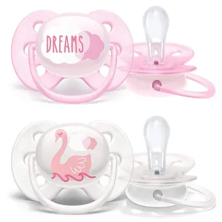 Philips Avent Ultra Soft Pink Pacifier (0-6 Months) 2Pcs