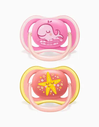 Philips Avent Ultra Air Bear Pattern Pacifier (6-18 Months) 2Pcs