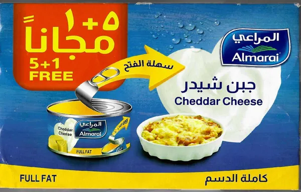 المراعي علبة جبنة شيدر 113X6 جم